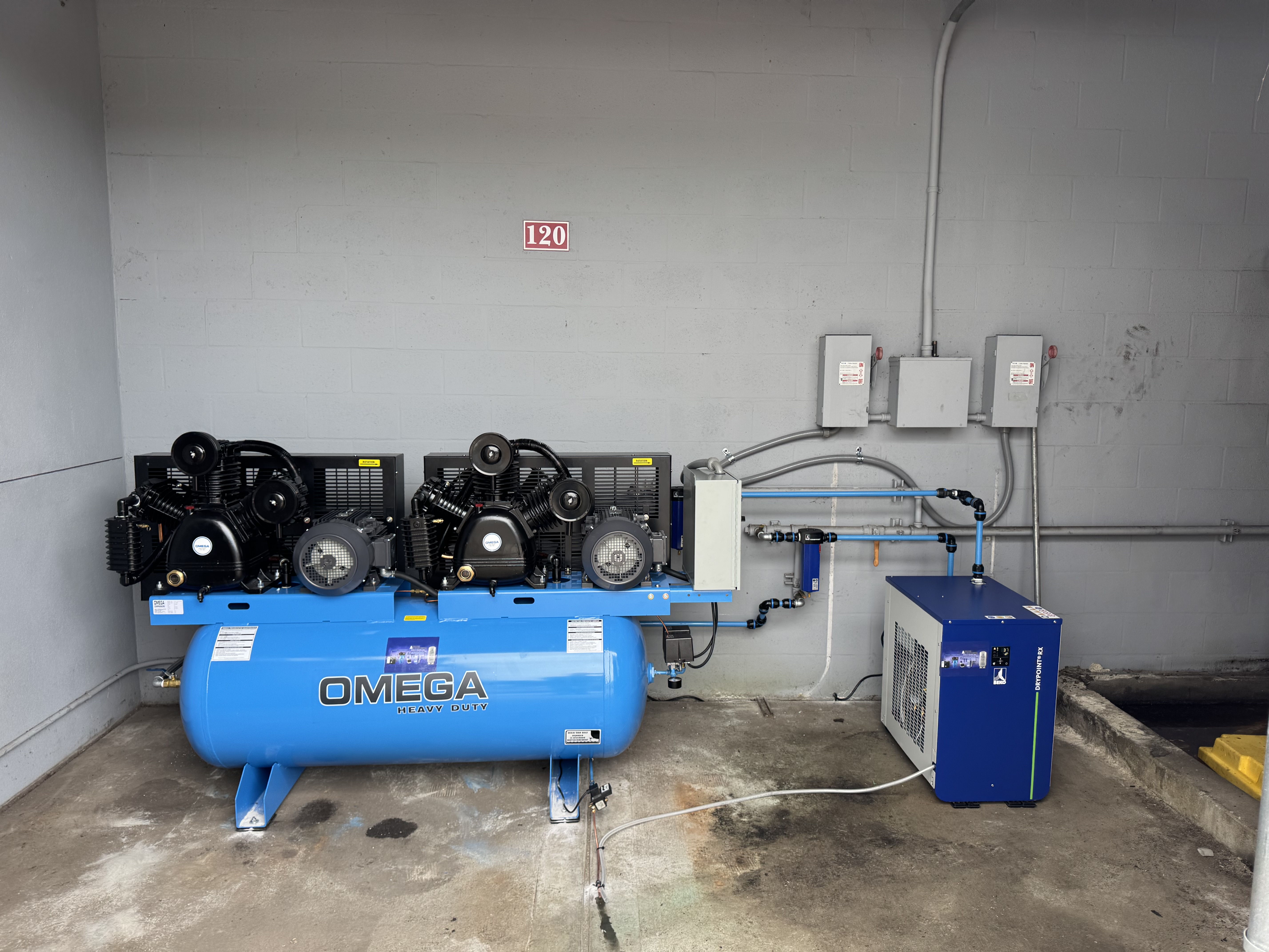 Complete compressed air system installation Tampa FL